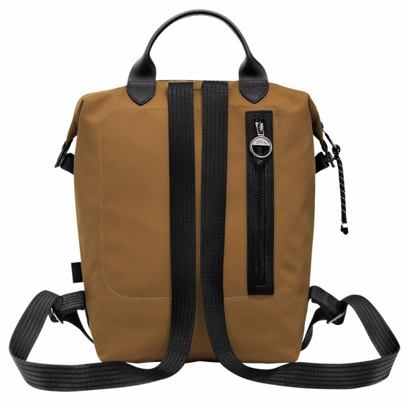 Brown Longchamp Le Pliage Energy L Men's Backpack